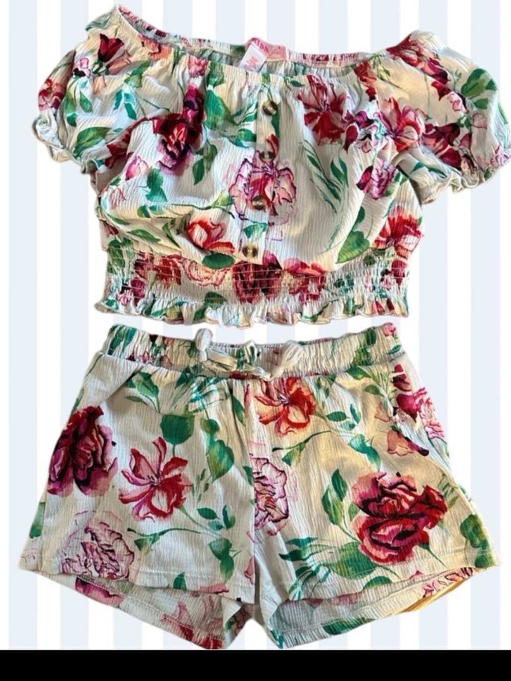 Roses Set from 1 Kiss pj ensemble or summer set.